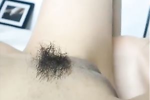 My charming brunette hair girlfriend just likes eating my enchanting soaked cum-hole