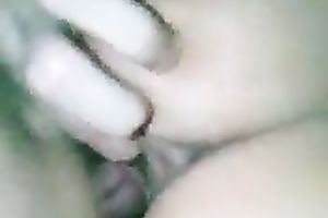 My hawt and lusty cheating wife rubbing her punani over my weenie