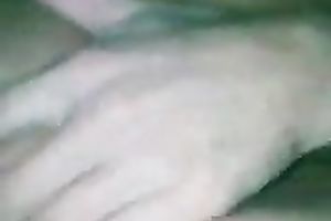 My hawt and lusty cheating wife rubbing her punani over my weenie