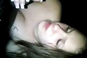 This nasty white playgirl turns into a dark dick floozy