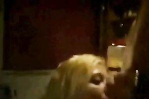 Awesome all natural golden-haired haired amateur girlfriend gave me a great oral-stimulation