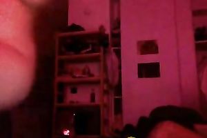 Raven haired astonishing cam hottie was playing with her man's jock