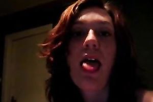 My amazing wifey engulfing and jerking off my jock on dilettante POV episode