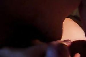 My amazing wifey engulfing and jerking off my jock on dilettante POV episode