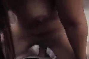 Sexy wench with pierced face rides my hard jock like a real cowgirl