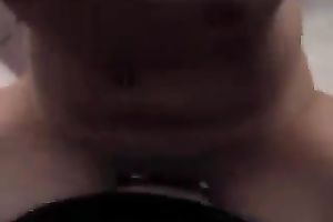 Sexy wench with pierced face rides my hard jock like a real cowgirl
