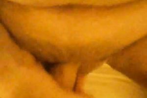 Fucking bushy fur pie of my white women and cumming on it