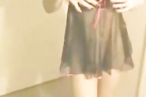 Wild dilettante livecam dark brown in black nightie masturbated in the corver