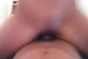 Young floozy blows my large white pole and romps on top of me