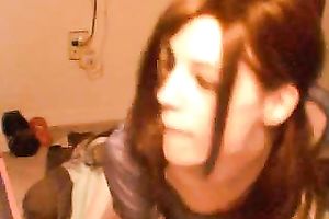 My shelady girlfriend is fucking hers butt and jerking her 10-Pounder