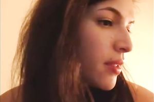 Using a chocolate colored sex-toy spoiled cam nympho fucked her backdoor