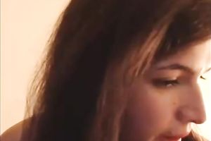 Using a chocolate colored sex-toy spoiled cam nympho fucked her backdoor