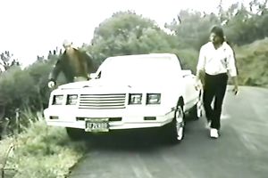 Lovely and lascivious elegant dark brown having FMM trio