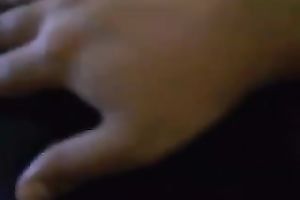 Hot hottie with admirable ass wearing hawt pants sits on her bf's lap