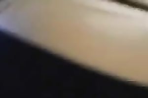 Hot hottie with admirable ass wearing hawt pants sits on her bf's lap