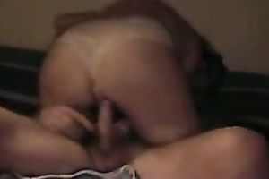 Homemade vid with my big-assed white women engulfing and riding my jock