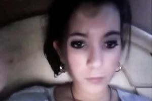 Hot legal age teenager brunette hair doxy on livecam flashing her diminutive bawdy cleft