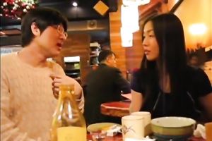 Hot Asian dirty slut wife rides her boyfriend on top in POV sex tape