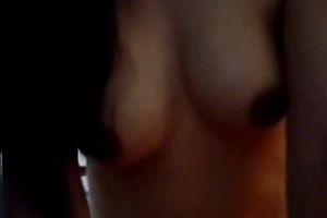 Hot Asian dirty slut wife rides her boyfriend on top in POV sex tape