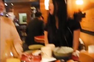 Hot Asian dirty slut wife rides her boyfriend on top in POV sex tape