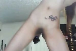 Skinny and playful exotic hottie all exposed on cam