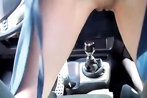 Hot movie of my sexually excited dirty slut wife riding a gear stick in garage