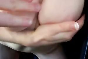 Hot movie of my sexually excited dirty slut wife riding a gear stick in garage