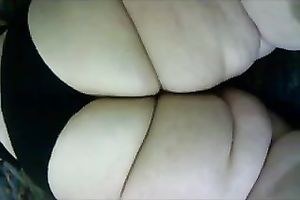 SSBBW pale skin gazoo of my older girlfriend filmed from behind