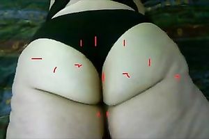 SSBBW pale skin gazoo of my older girlfriend filmed from behind