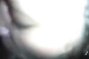 Chick with flushing cheeks greedily works on my meaty dark knob