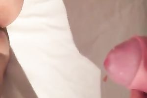 Voluptuous breasty lewd horny white wife in hot nightie got pushed missionary