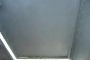 Dirty smelly brunette hair sex pot attacked stinky rod of casual passer-by at sidewalk