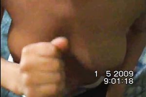 Busty Romanian slut gives me fleshly titjob on her knees