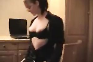 My perverted nerdy secretary gives me oral-sex previous to facial