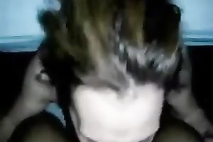 Super hungry floozy with tatttoos deepthroats my large dark penis