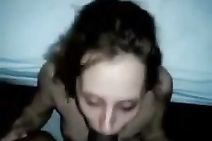 Super hungry floozy with tatttoos deepthroats my large dark penis