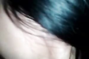 My dark brown GF lets me play with her bawdy cleft previous to I fuck it