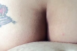Tattooed biggest bottomed hotwife is a great pro in riding my buddy on top