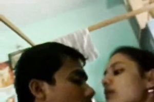 Hot and cute Indian wifey is sexually excited for a quickie with her stud