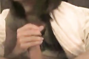 Cute and alluring GF is licking my penis and engulfing my nuts