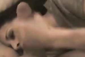 Cute and alluring GF is licking my penis and engulfing my nuts