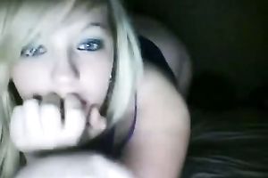 Cute all natural auburn gal flashes her mangos and tickles her own snatch