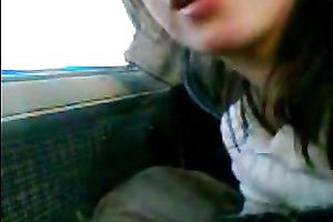 Petite Latina street hoe joyfully blows me in car