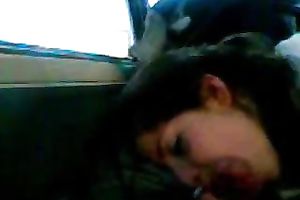 Petite Latina street hoe joyfully blows me in car