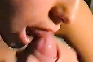 Brunette legal age teenager sweetie wishes for a ejaculation in her throat