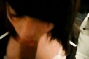 I asked her to engulf my cock and show me her mounds on livecam