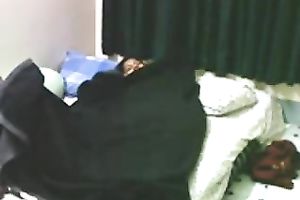 Dude jumps on the couch and hammers his college girlfriend