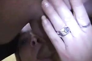 Darn stylish deepthroat blowjob workout performed by dark brown wench