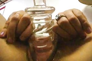 My torrid Latina girlfriend strokes her moist powerful twat for me