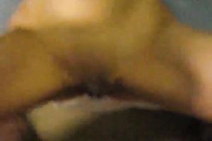 Hardcore spunk fountain on the slit of my housewife and this babe stuffs it inside